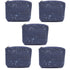 Navy Speckled Cork Zipper Coin Purse